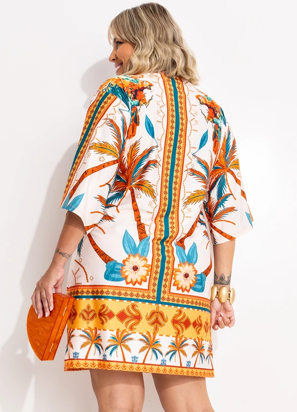 Quintess - Vestido Estampado em Malha Fria 8