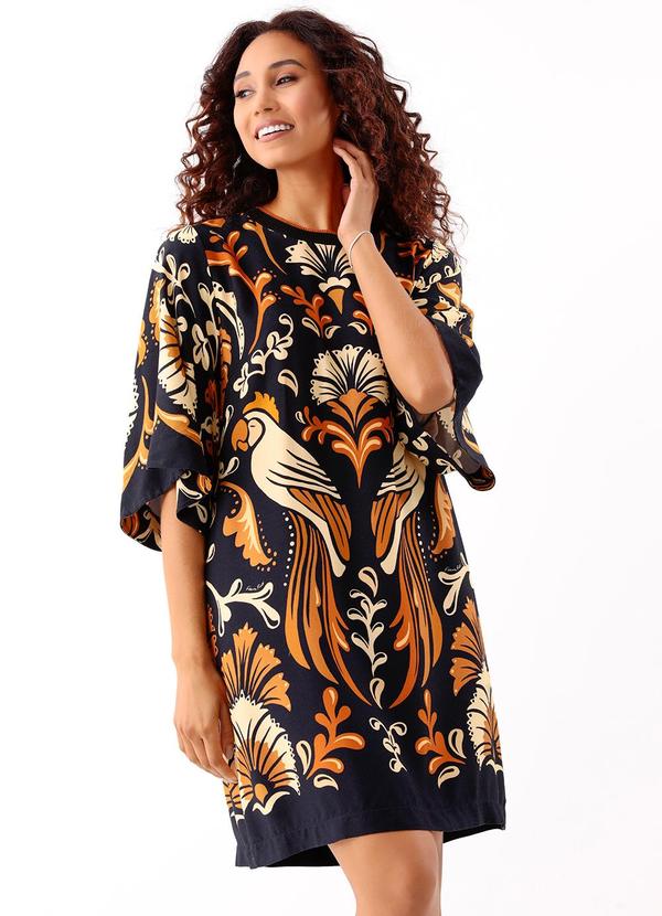 Farm - Vestido T-Shirt Dress Helena Preto