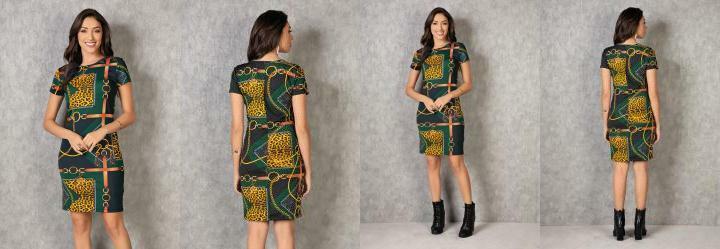 Vestido Tubinho Correntes