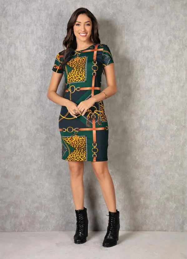 Moda Pop - Vestido Tubinho Correntes 3