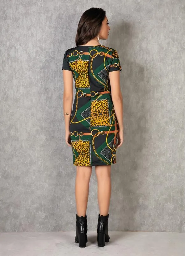 Moda Pop - Vestido Tubinho Correntes 4