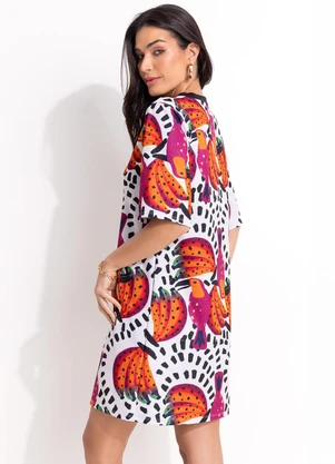 Quintess - Vestido Tucanos em Malha Crepe - QUINTESS