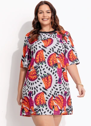 Quintess - Vestido Tucanos em Malha Crepe - QUINTESS