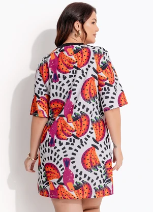 Quintess - Vestido Tucanos em Malha Crepe - QUINTESS