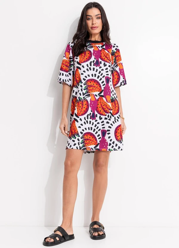 Quintess - Vestido Tucanos em Malha Crepe 5