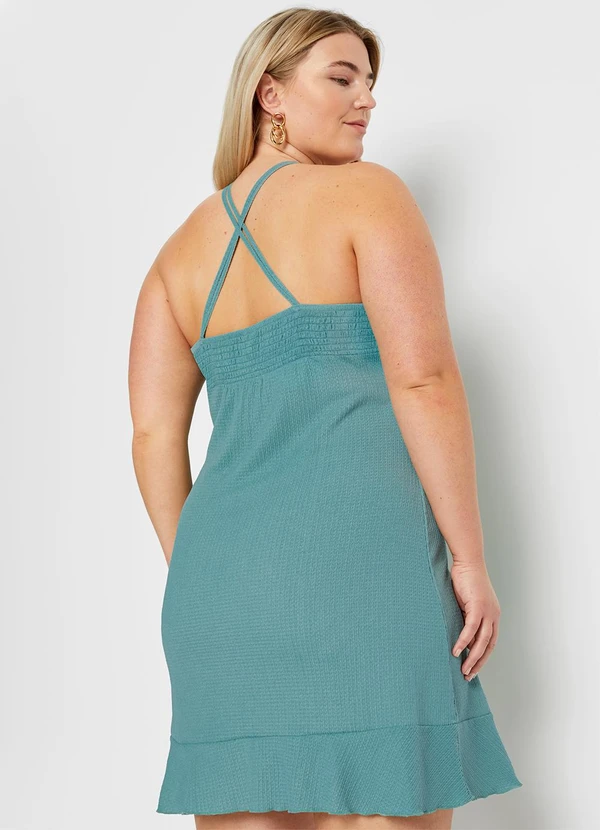 bonprix - Vestido Verde Claro em Malha Texturizada 6