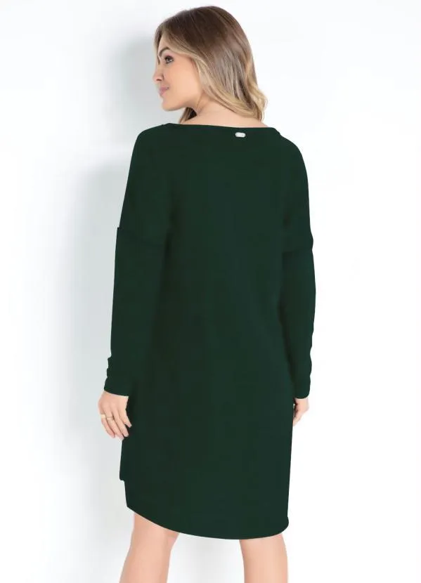 Quintess - Vestido Verde com Bolsos Frontais 3