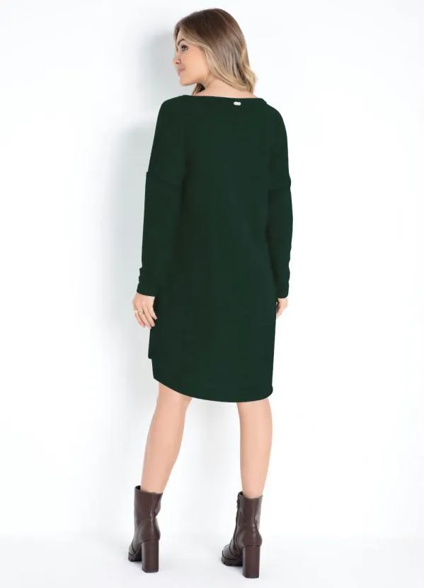 Quintess - Vestido Verde com Bolsos Frontais 5