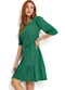 Moda Pop - Vestido Verde com Faixa para Amarração - variação: Verde