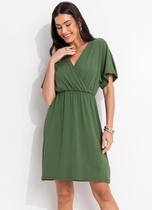 Vestido (Verde) em Malha de Viscose