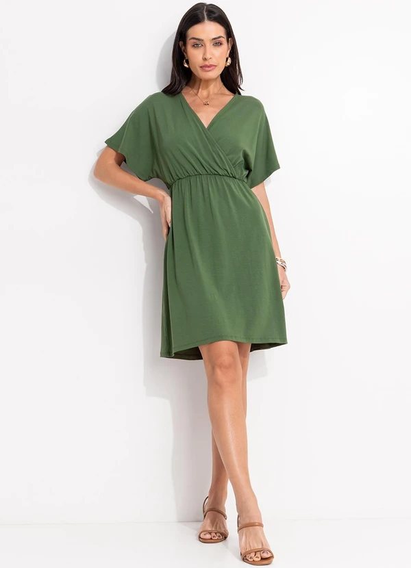 Quintess - Vestido Verde em Malha de Viscose 3