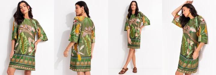 Vestido Verde em Malha Fria