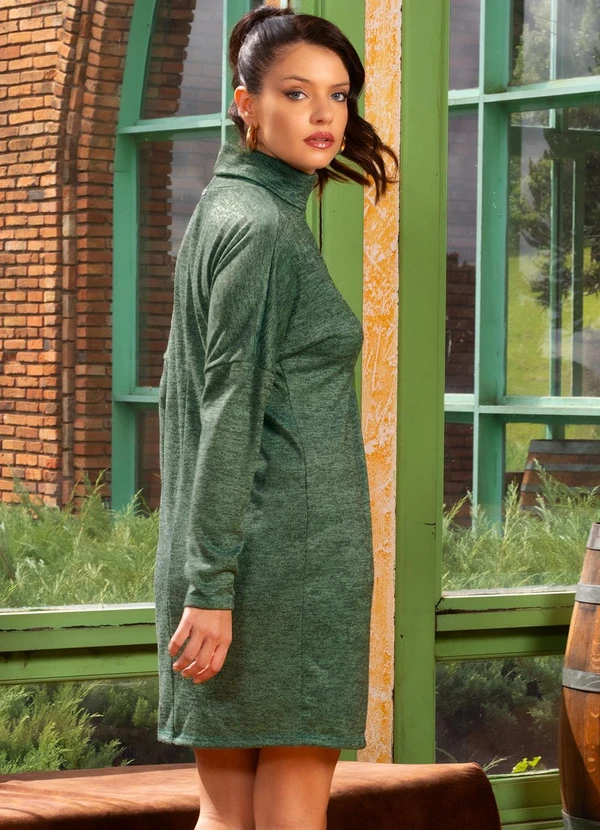 Quintess - Vestido Verde em Malha Tricô 11
