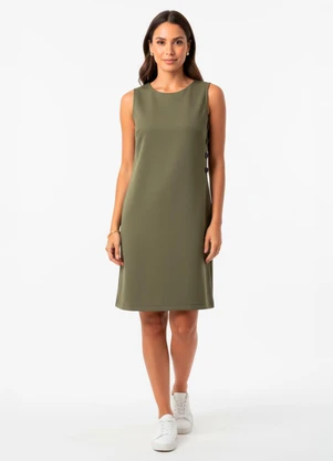 Quintess - Vestido Verde em Neoprene - QUINTESS