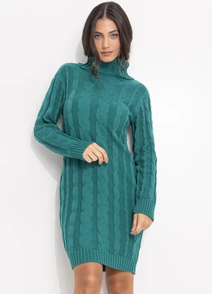 Quintess - Vestido Verde em Tricô - QUINTESS