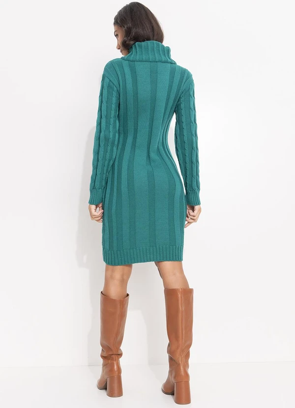 Quintess - Vestido Verde em Tricô 4