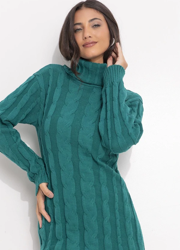 Quintess - Vestido Verde em Tricô 5
