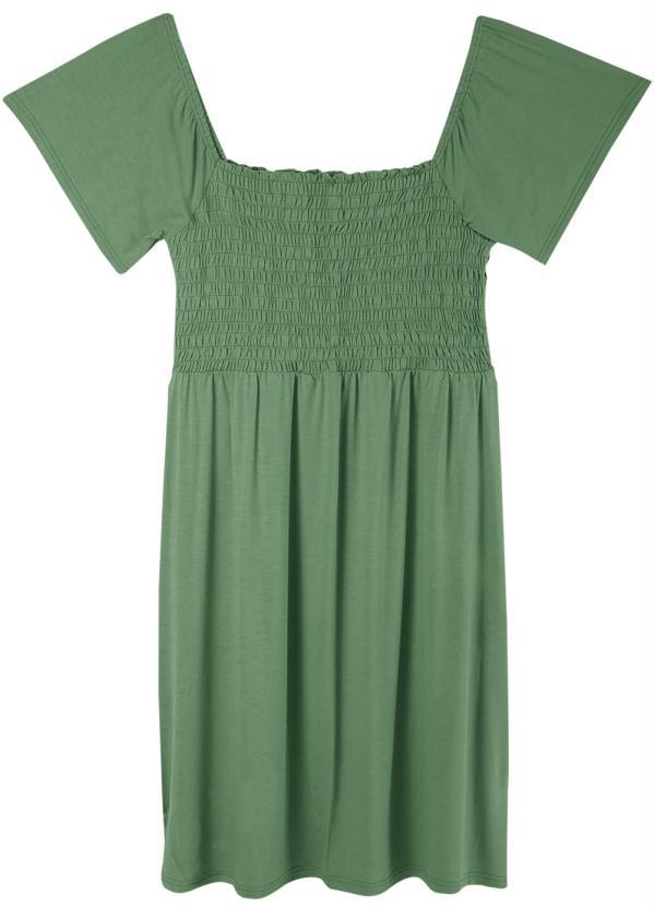 Malwee - Vestido Verde Feminino Romântico