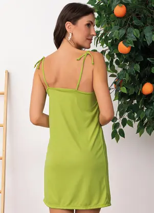 Moda Pop - Vestido Verde Lima em Malha - MODA POP