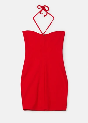 Authoria - Vestido Vermelho com Amarração Vermelho - AUTHORIA