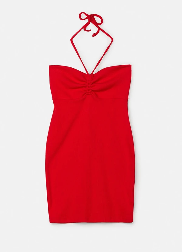 Authoria - Vestido Vermelho com Amarração Vermelho