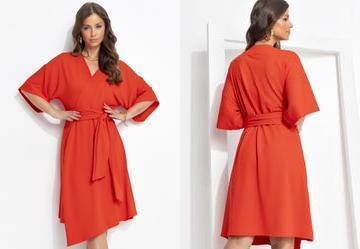 Vestido Vermelho em Malha Crepe