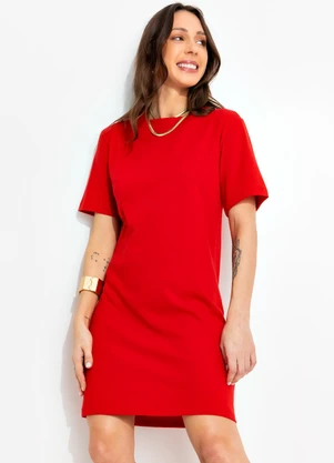 Bimini - Vestido Vermelho em Malha de Algodão - BIMINI