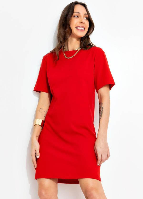 Bimini - Vestido Vermelho em Malha de Algodão