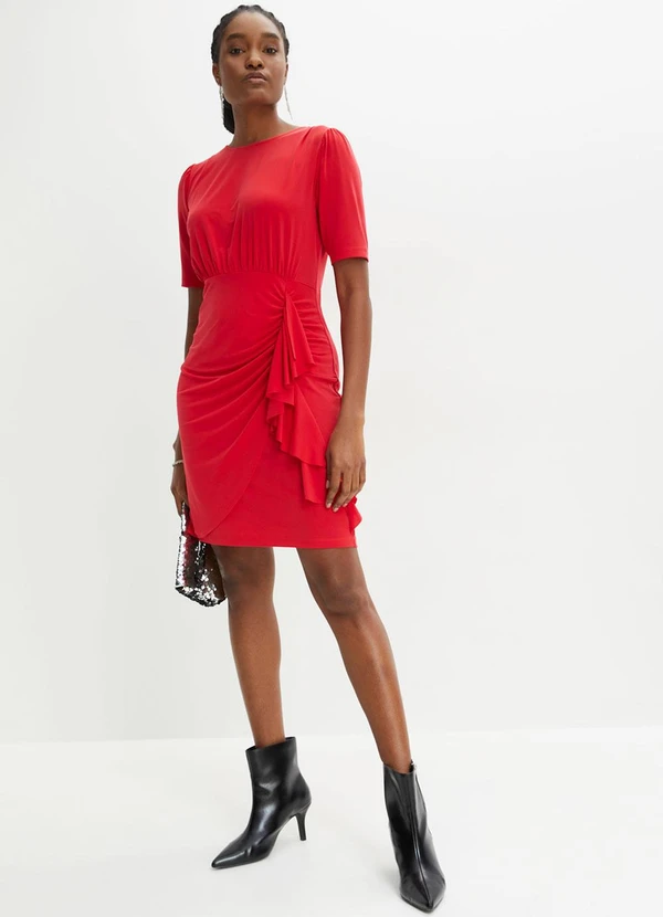 bonprix - Vestido Vermelho em Malha de Viscose 3