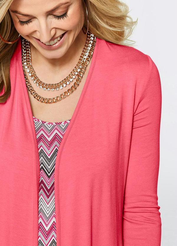 Queima Estoque - Vestido Visual Duplo Coral 9