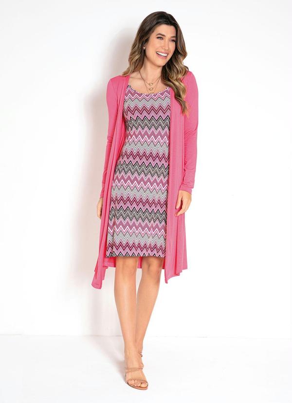 Queima Estoque - Vestido Visual Duplo Coral 5