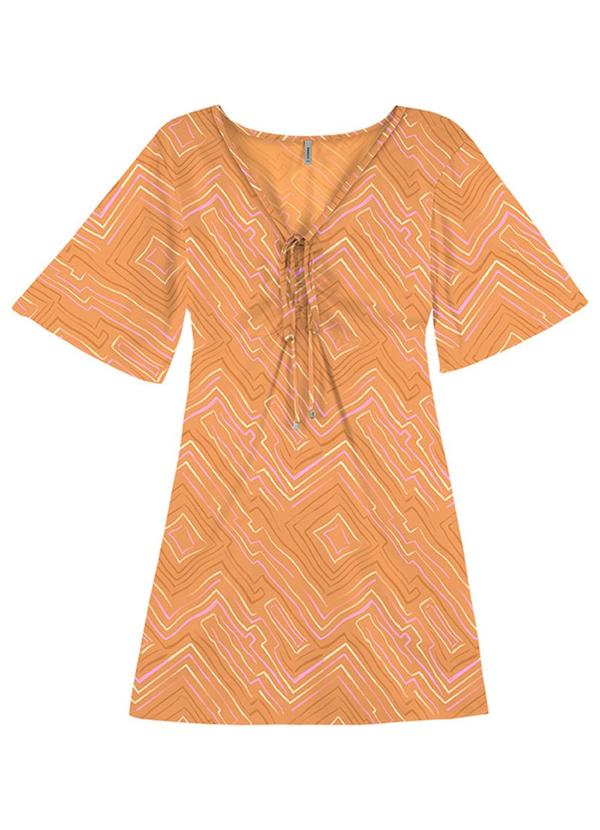 Rezzato - Vestido Vivid Dream Adulto Feminino Laranja