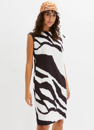 bonprix - Vestido Zebra em Neoprene - BONPRIX