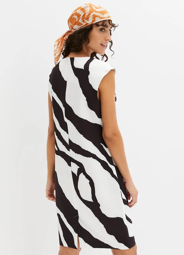 bonprix - Vestido Zebra em Neoprene 2