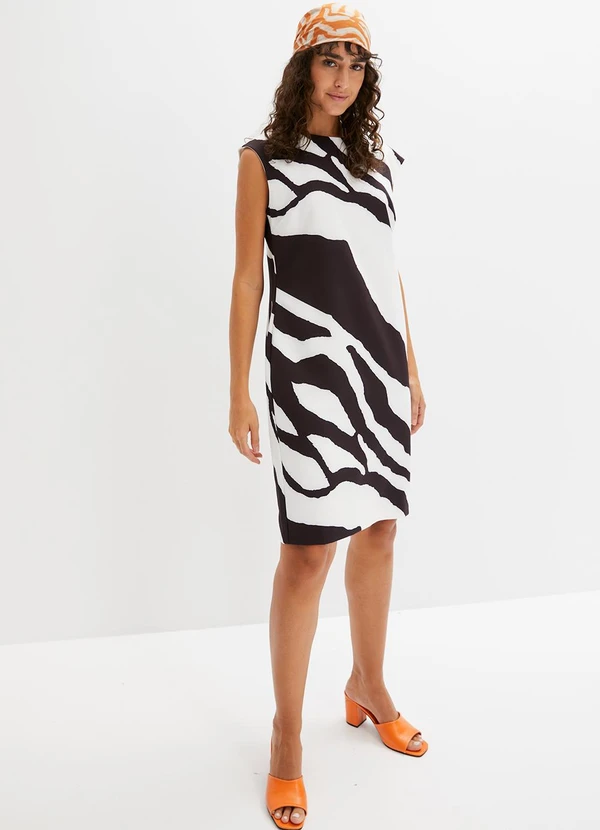 bonprix - Vestido Zebra em Neoprene 3