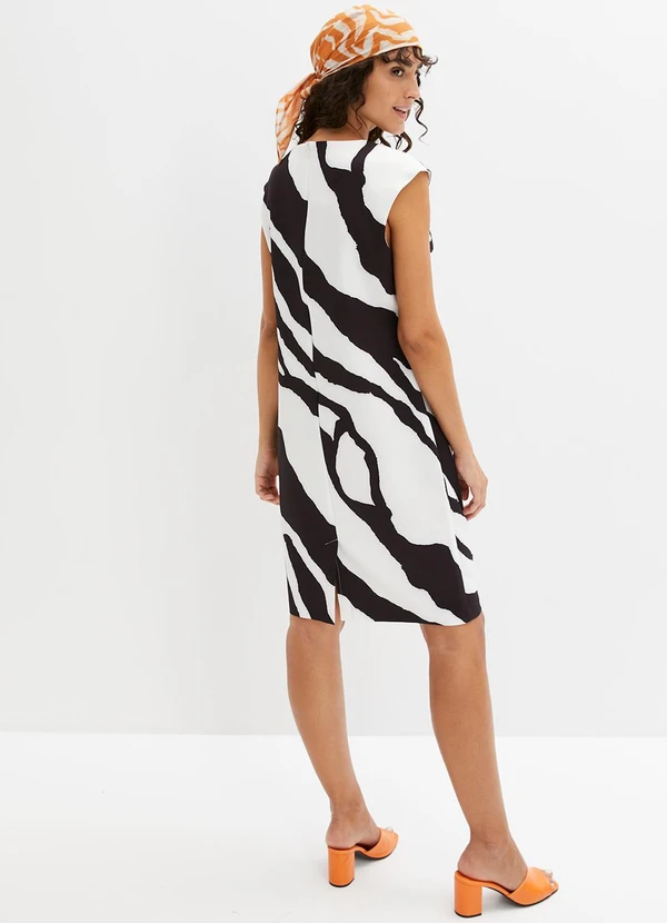 bonprix - Vestido Zebra em Neoprene 4