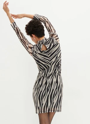 bonprix - Vestido Zebra em Tule - BONPRIX