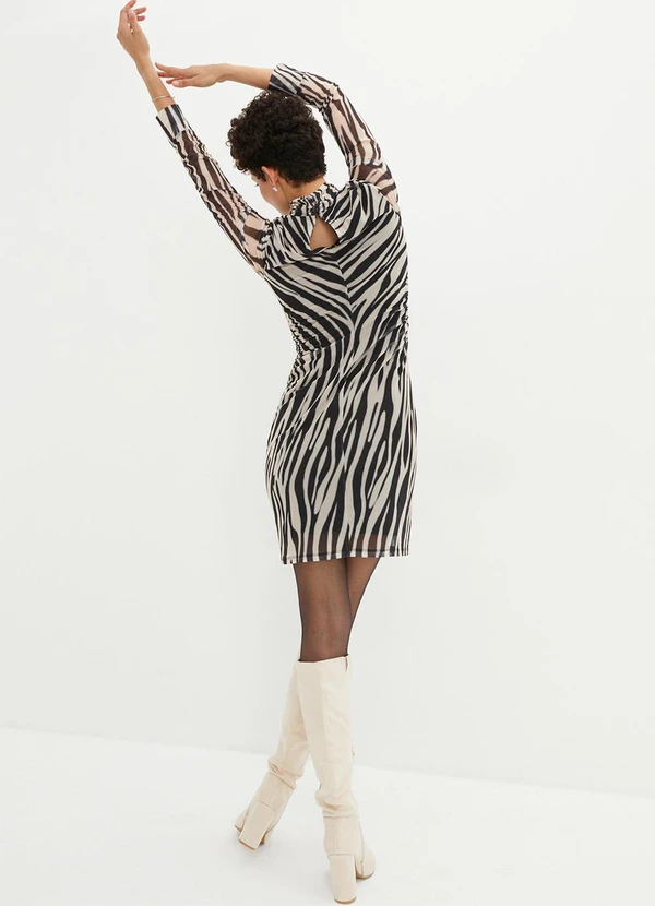 bonprix - Vestido Zebra em Tule 4