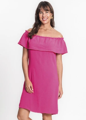 Rovitex - Vestido Ciganinha em Air Flow Rosa - ROVITEX