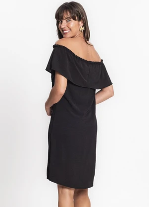 Rovitex - Vestido Ciganinha em Air Flow Preto - ROVITEX