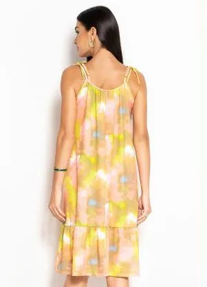 bonprix - Vestido Alça Dupla Rosa e Azul - BONPRIX