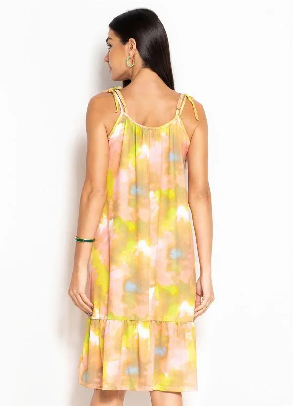 bonprix - Vestido Alça Dupla Rosa e Azul 2