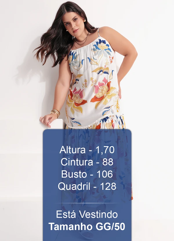 Farm - Vestido Alça Floral Majestoso Off White 13