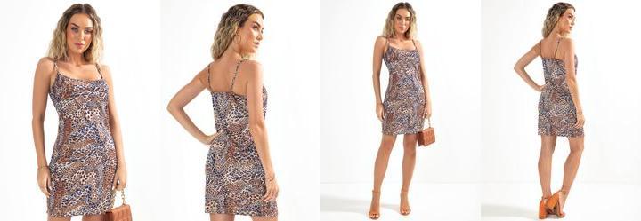 Vestido Animal Print em Malha