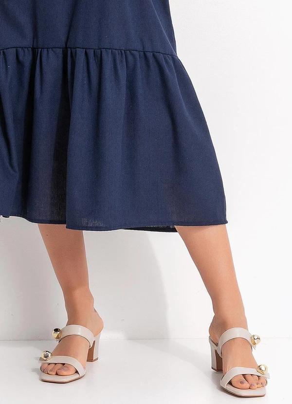 Quintess - Vestido Azul em Linho 11