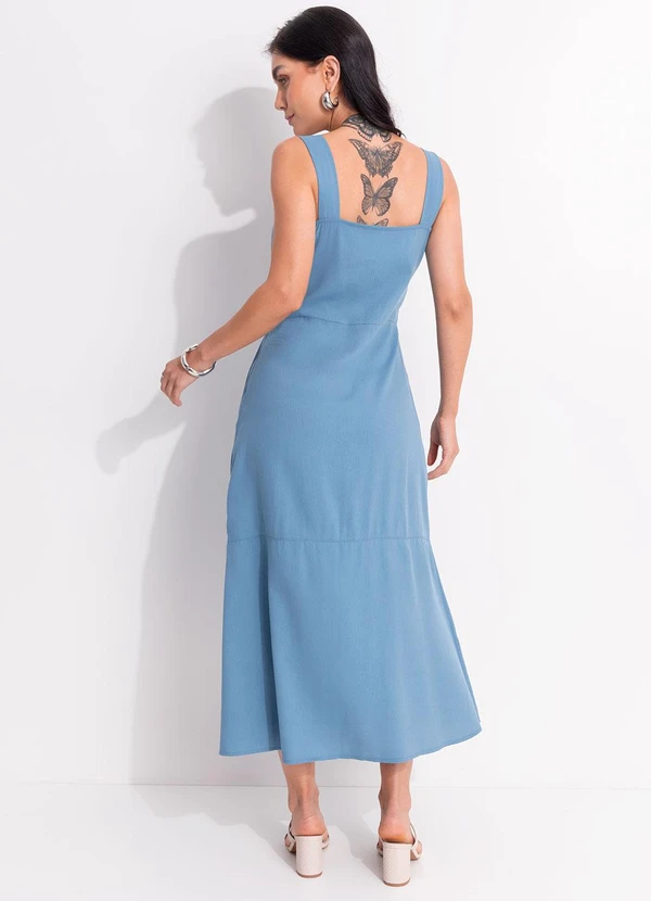 Quintess - Vestido Azul em Linho 2