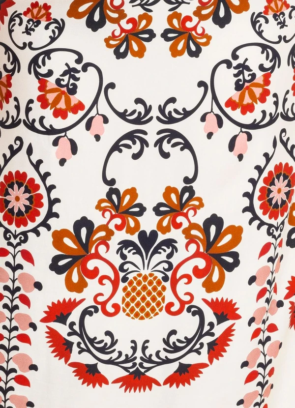 Farm - Vestido Cropped Mandala Caju Bege 6