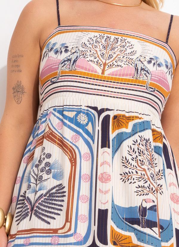 Farm - Vestido Cropped Selinhos do Cerrrado Bege 12