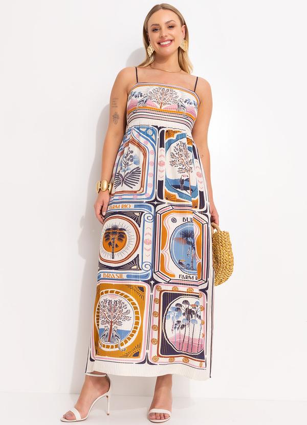 Farm - Vestido Cropped Selinhos do Cerrrado Bege 7