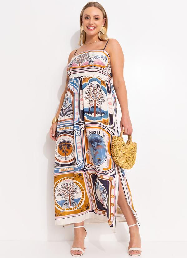 Farm - Vestido Cropped Selinhos do Cerrrado Bege 9